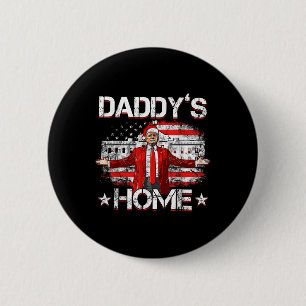 Daddys Zuhause Trump Xmas 2024 Funny Trump nimmt A Button