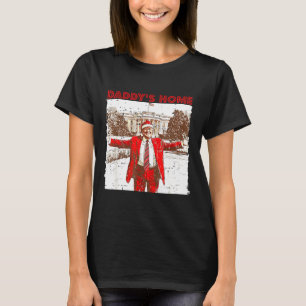 Daddys Zuhause werde ich für Weihnachts-Spaß Zuhau T-Shirt