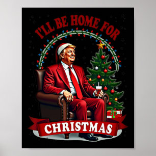 Daddys Zuhause werde ich zu Weihnachten Zuhause se Poster