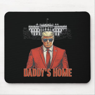 Daddys Zuhause White House Trump 2024 Mousepad