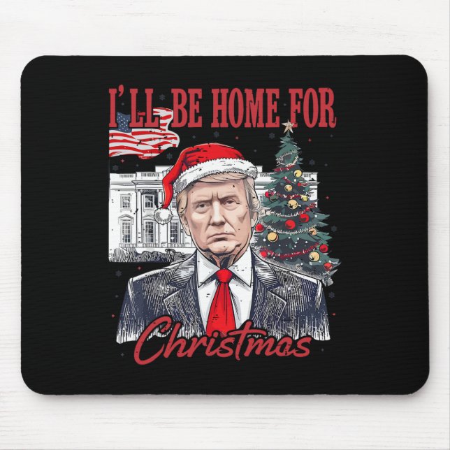 Daddys Zuhause wird zu Weihnachten Zuhause sein, w Mousepad (Vorne)
