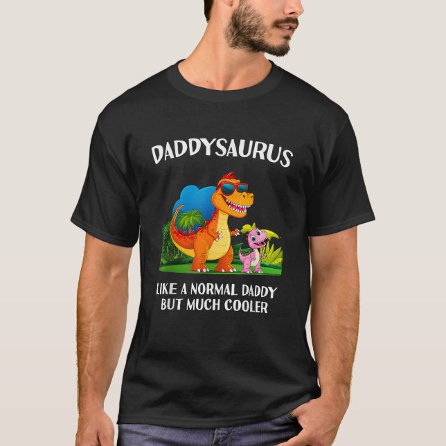 Daddysaurus Daddy Saurus Men T Rex Matching Family T-Shirt (Vorderseite)
