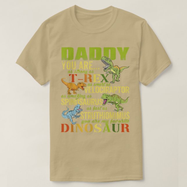 Daddysaurus Daddy You Are Strong As T Re Funny  T-Shirt (Design vorne)