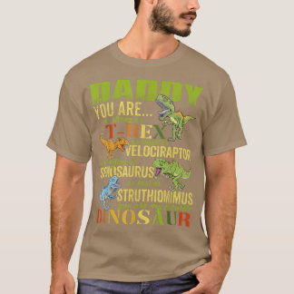 Daddysaurus Daddy You Are Strong As T Re Funny T-Shirt
