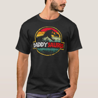 Daddysaurus Dinosaur Funny Daddy Saurus Family  T-Shirt