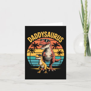 Daddysaurus Dinosaur Sommer Vatertag Karte