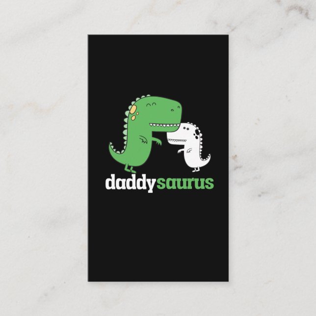 Daddysaurus Dinosaurier Vater Dino Vater Visitenkarte (Vorderseite)
