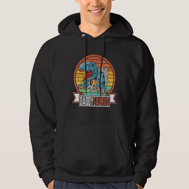 Daddysaurus Fathers Day For Dad Hoodie (Vorderseite)