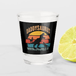 Daddysaurus - Funny Dinosaur Vater Geschenk Schnapsglas