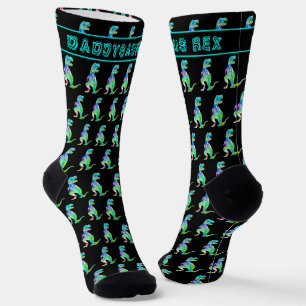 Daddysaurus Lustiger Vater Dinosaurier Socken