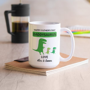 Daddysaurus Mug, Mug Fête des pères personnalisée