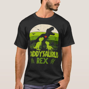 Daddysaurus Re 2 Enfants Tshirt coucher de soleil