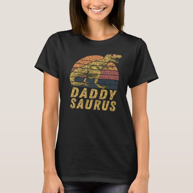 Daddysaurus Rex Daddy Saurus Family T-Shirt (Vorderseite)