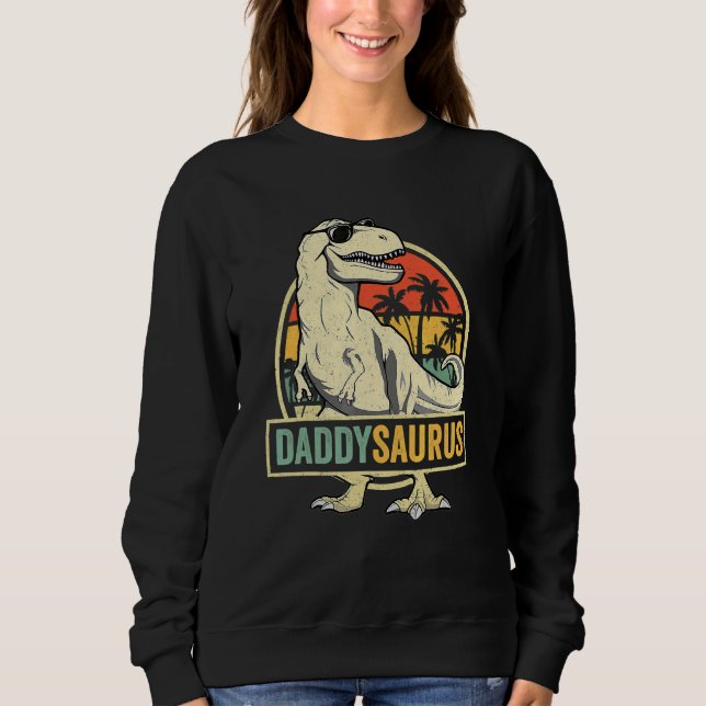 Daddysaurus Rex Dinosaur Daddy Saurus Familienmatt Sweatshirt (Vorderseite)
