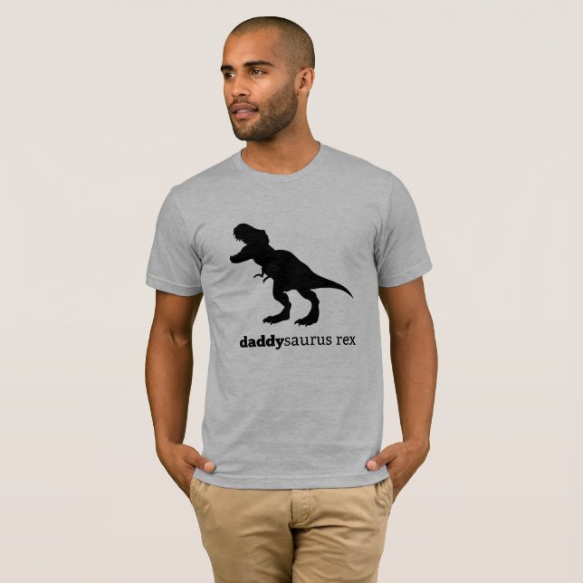 daddysaurus rex Familien-Dinosauriert-stück T-Shirt (Vorne ganz)