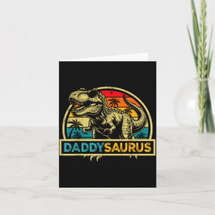 Daddysaurus T Rex Dinosaur Daddy Saurus Familien-M Karte