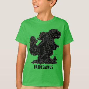 Daddysaurus T-Rex Dinosaur Grafik: Süßer Vater T-Shirt