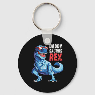 Daddysaurus T Shirt Fathers Day gibt Rex Daddy Ges Schlüsselanhänger