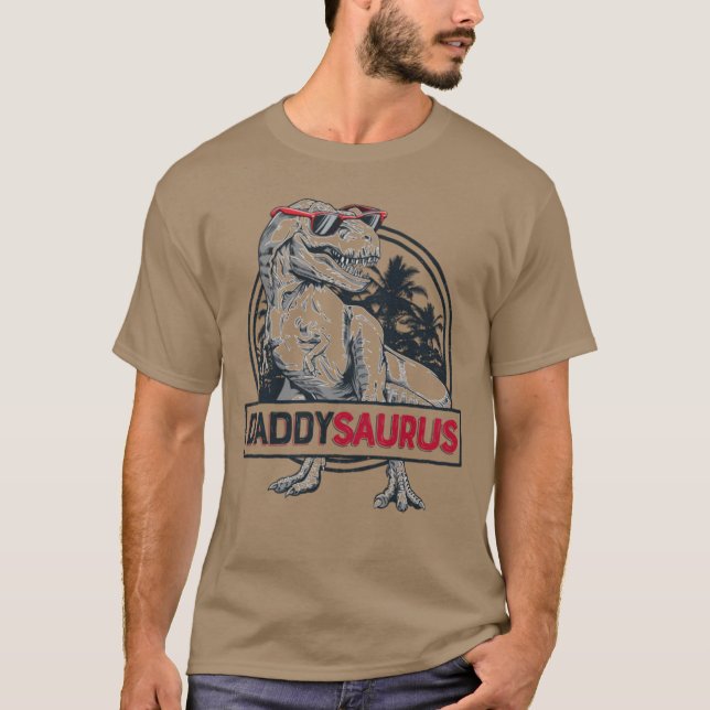 Daddysaurus Vathers Day Geschenke Daddy T-Shirt (Vorderseite)