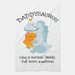 Daddysaurus wie ein normaler Papa, aber Phantastis Geschirrtuch