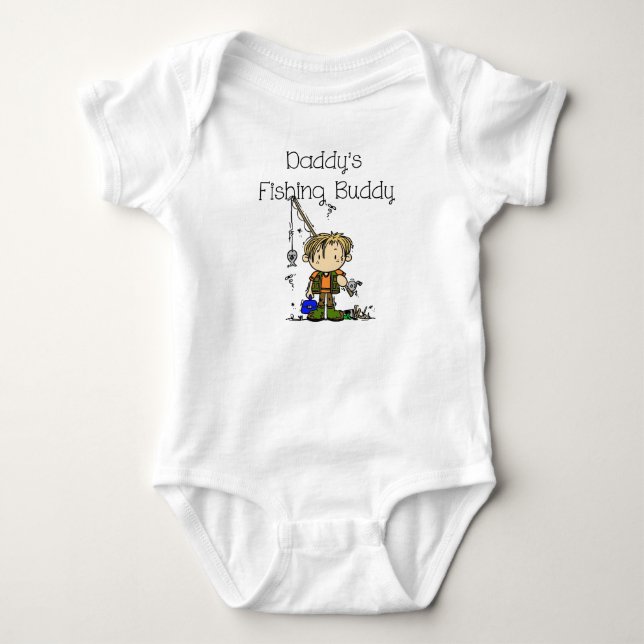 DADFISHINGBUDDY.png Baby Strampler (Vorderseite)
