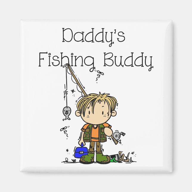 DADFISHINGBUDDY.png Magnet (Vorne)