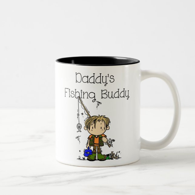 DADFISHINGBUDDY.png Zweifarbige Tasse (Rechts)