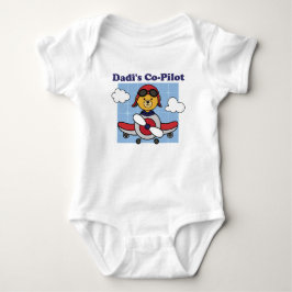 Dadis Co-Pilot - Niedliches Flugzeug Baby Strampler
