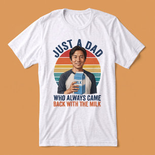Dadmoo Lustig Nur ein Dad Retro-Foto Tri-Blend Shirt
