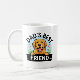 Dad's Best Friend Golden Retriever Hund Papa Tasse