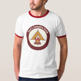 Dad's Campfire Crew Zelt-Abzeichen Vatertag T-Shirt