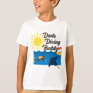 Dads Diving Buddy Design - T-Shirt de base pour en