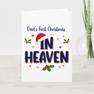 Dads erstes Weihnachten im Himmel Gedenk 