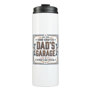Dads Garage Vintage Vatertag Thermosbecher