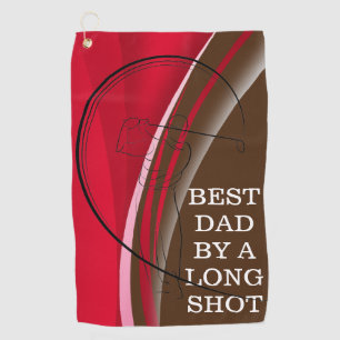 Dads Golfspiel hat sich mit diesem Handtuch verbes