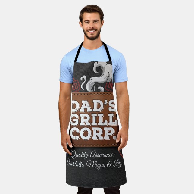 Dad's Grill Corp. Personalisiert  Schürze (Getragen)