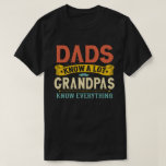 Dads Know a Lote Grandpa Know everything T-Shirt<br><div class="desc">Get this funny saying outfit for your special proud grandpa from granddaughter, grandson, grandchildren, on father's day or christmas, grandparents day, or any other Occasion. show how much grandad is loved and appreciated. A retro and vintage design to show your granddad that he's the coolest and world's best grandfather in...</div>