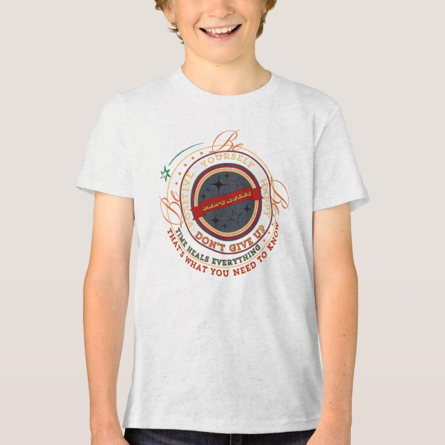 Dad's Rules Kreisabzeichen Tri-Blend Shirt (Vorderseite)