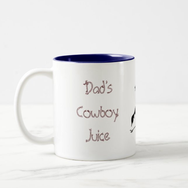 Dad'sCowboy Saft-Tasse Zweifarbige Tasse (Links)