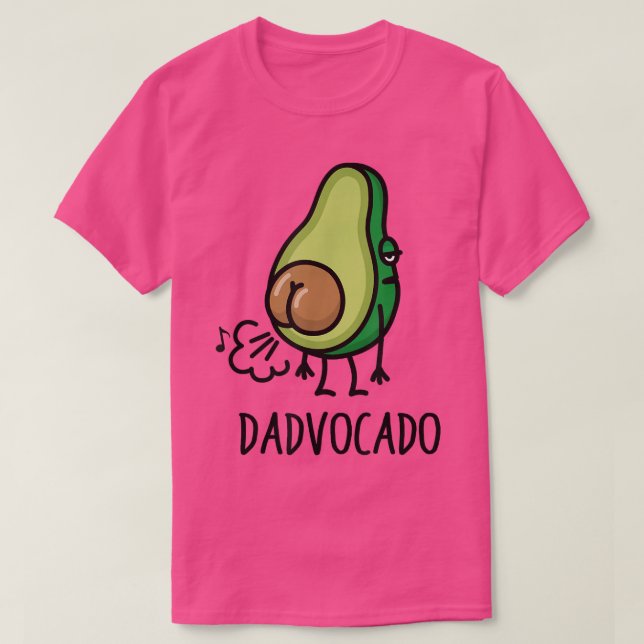 Dadvocado FunnyFarting Avocado Vater Vathers Day T-Shirt (Design vorne)