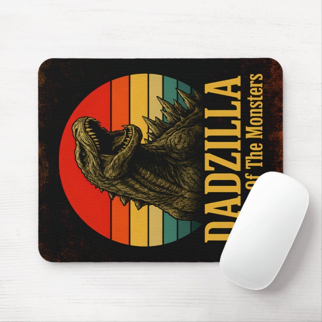 Dadzilla Vater der Monster Vatertag Mousepad (Mit Mouse)