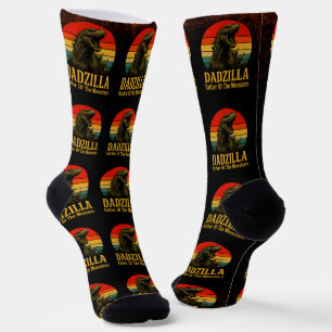 Dadzilla Vater der Monster Vatertag Socken