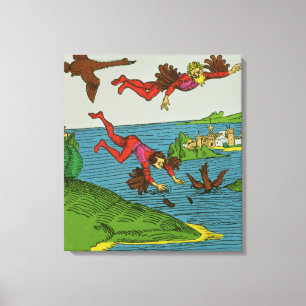 Daedalus und Icarus, 15. Jahrhundert Leinwanddruck