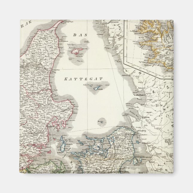 Daenemark, Insel - Dänemark, Island Magnet (Vorne)