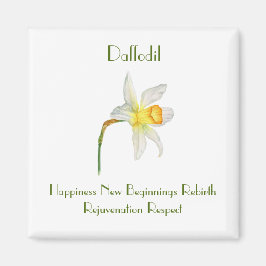 Daffelfarben mit Blume Magnet