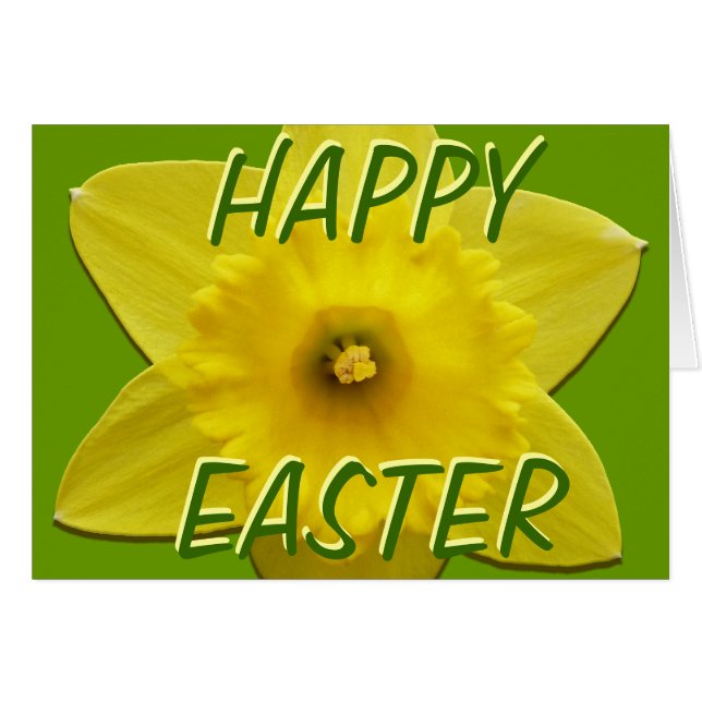 Daffodic Cards Personalisierte Daffelhalle Blume C (Vorderseite (Horizontal))