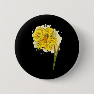 Daffodil Blume Blumenfrühlings-Ostern Da Button