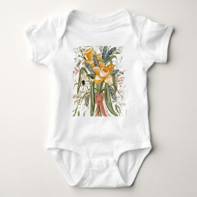 Daffodil Bouquet Products Baby Strampler (Vorderseite)