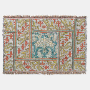 Daffodil chintz art nouveau Blume Wallpaper Decke