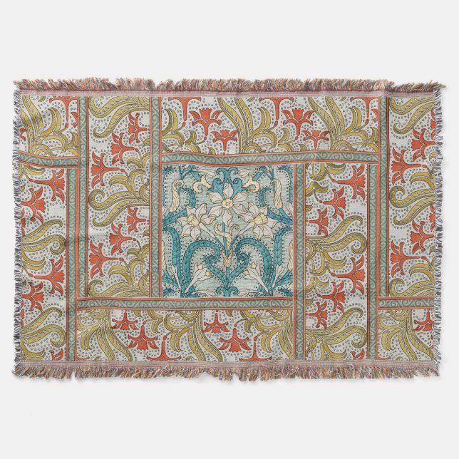 Daffodil chintz art nouveau Blume Wallpaper Decke (Vorderseite)